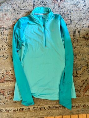 Nike Aqua/Turquoise Quarter-Zip Pullover